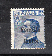 Venezia Giulia  - Italia   -  1918.  Imperiale 25 C. Azzurro - Venezia Giulia