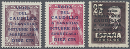 ** Spanien: 1950, Besuch Von General Franco Auf Den Kanarischen Inseln, Tadellos Postfrische Serie (Edifil €1.130 - Used Stamps