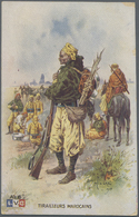 Ansichtskarten: Alle Welt: AFRIKA / MAROKKO, Politik & Geschichte, 95 Alte Ansichtskarten Aus Den Ja - Non Classés