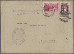 Br Spanische Post In Marokko: 1941. Envelope (folds) Written From The 'Alto Comisario De Espana En Marruecos/Prot - Spanish Morocco