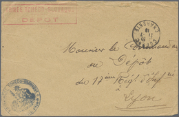Br Tschechoslowakei - Besonderheiten: 1919. Stampless Envelope Addressed To Lyon Cancelled By Cognac/Charente' Da - Altri & Non Classificati