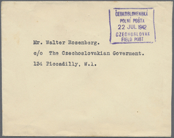 Br Tschechoslowakei - Besonderheiten: 1942. Stampless Envelope Addressed 'c/o The Czechoslovakia Government, Picc - Other & Unclassified