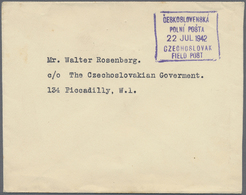 Br Tschechoslowakei - Besonderheiten: 1942. Stampless Envelope Addressed 'c/o The Czechoslovakia Government, Picc - Altri & Non Classificati