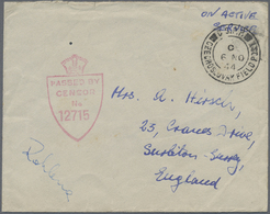 Br Tschechoslowakei - Besonderheiten: 1944. Stampless Envelope Endorsed 'On Active Service' Addressed To Surrey C - Altri & Non Classificati