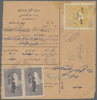 Br Türkei: 1920-23, TURKEY IN ASIA : Three Parcel Cards With Attractive Franklings Including 50 Pia. Ochre With 1 - Covers & Documents