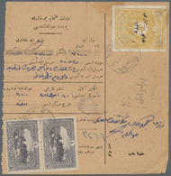 Br Türkei: 1920-23, TURKEY IN ASIA : Three Parcel Cards With Attractive Franklings Including 50 Pia. Ochre With 1 - Storia Postale