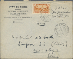 Br Türkei - Alexandrette: 1932, Official Envelope With Imprint "ETAT DE SYRIE / SANDJAK AUTONOME D´ALEXANDRETTE / - Covers & Documents