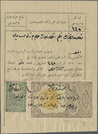 Br Türkei - Besonderheiten: 1904 (1320) REVENUES: Two Scarce Revenue Stamps With Cancellation In Manuscript On Na - Other & Unclassified