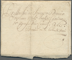 Br Ungarn - Vorphilatelie: 1708, Faltbrief Aus Der Zeit Des "Rakoczy-Freiheitskampfes" Mit Unterschrift Von Nikol - ...-1867 Prephilately