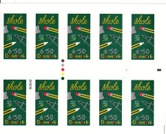 Denmark MNH 2014 Booklet Of 10  6.50k School Supplies - Nuovi