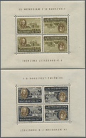 ** Ungarn: 1947, 8 F To 70 F Roosevelt In Eight Tete-beche Blocks (each Two Pairs) - Lettres & Documents