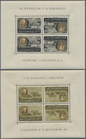 ** Ungarn: 1947, 8 F To 70 F Roosevelt In Eight Tete-beche Blocks (each Two Pairs) - Lettres & Documents