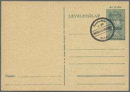 GA Ungarn - Ganzsachen: 1944, NORDSIEBENBÜRGEN, Hungarian 18 Filler Stat. Card Overprinted "ERDELY TRANSSILVANIA - Postal Stationery