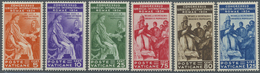 ** Vatikan: 1935, 5 C. - 1.25 L. Juristenkongreß In Tadellos Postfrischer Erhaltung, M€ 800,- (Sass. 41-46 ~ 1200 - Covers & Documents