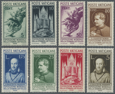 ** Vatikan: 1936, 5 C To 5 L Complete Set, Mint Never Hinged (partly Little Tinted Stripes On The Gum) - Storia Postale