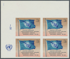 ** Vereinte Nationen - Genf: 1969. Ungezähnter ER-4er-Block Für Den 10c-Wert Der Freimarken-Ausgabe Mit Abbildung - Unused Stamps