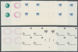 ** Vereinte Nationen - Genf: 1969. Progressive Proof (5 Phases) In Horizontal Gutter Blocks Of 2 Blocks Of 4 For - Unused Stamps