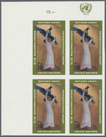 ** Vereinte Nationen - Genf: 1969. Ungezähnter ER-4er-Block Für Den 3fr-Wert Der Freimarken-Ausgabe Mit Abbildung - Unused Stamps