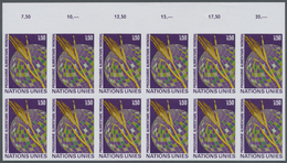 ** Vereinte Nationen - Genf: 1971. Ungezähnter OR-12er-Block Für Die Ausgabe "Welternährungsprogramm" Mit Abbildu - Unused Stamps