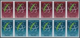 ** Vereinte Nationen - Genf: 1977. Kpl. Ausgabe "20 Jahre Intl. Atomenergie-Organisation" In 2 Ungezähnten, Waagr - Unused Stamps