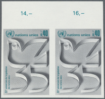 ** Vereinte Nationen - Genf: 1980. Ungezähntes, Waagrechtes OR-Paar Für Den 0.40fr-Wert Der Ausgabe "35 Jahre Ver - Unused Stamps