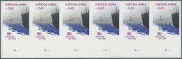 ** Vereinte Nationen - Genf: 1983. Ungezähnter, Horizontaler UR-6er-Streifen Für Den 0.40fr-Wert Der Ausgabe "Sic - Unused Stamps