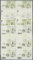 ** Vereinte Nationen - Genf: 1987. Progressive Proof (6 Phases) In Blocks Of 4 For The 50c Value Of The Issue "In - Unused Stamps