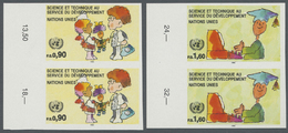 ** Vereinte Nationen - Genf: 1992. Kpl. Ausgabe "Kommission Für Wissenschaft Und Technologie" In 2 Ungezähnten Ve - Unused Stamps