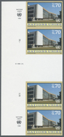 ** Vereinte Nationen - Genf: 1996. Senkrechter Zwischensteg-Seitenrand-Block Mit 2 Ungezähnten Paaren Für Den 70c - Unused Stamps