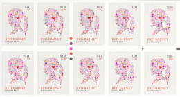 Denmark MNH Scott #B106a Booklet Of 10 9k + 50o Girl's Head - Save The Children Fund - Nuevos