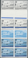 ** Vereinte Nationen - Genf: 1998. Progressive Proof (10 Phases) In Blocks Of 4 For The Definitive Issue Showing - Neufs