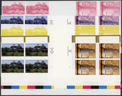 ** Vereinte Nationen - Genf: 1998. Imperforate Progressive Proof (10 Phases) In Se-tenant Gutter Pairs Of 2 Block - Neufs
