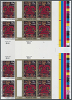 ** Vereinte Nationen - Genf: 2000. Probedruck (8 Druckphasen) Plus Ungezähnte In Senkrechten Zwischensteg-Seitenr - Unused Stamps