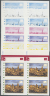 ** Vereinte Nationen - Genf: 2000. Progressive Proof (9 Phases) In Blocks Of 4 For The 1.20fr Value Of The Issue - Unused Stamps