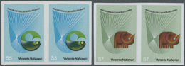 ** Vereinte Nationen - Wien: 1982. Complete Imperforate Set "Conservation And Protection Of Nature" In Horizontal - Unused Stamps