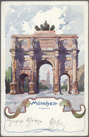 Ansichtskarten: Bayern: 1897/1940 (ca.), Sammlung Von Ca. 250 Topographie-Karten, Meist München, Auc - Andere & Zonder Classificatie
