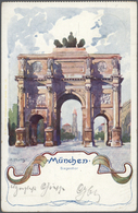 Ansichtskarten: Bayern: 1897/1940 (ca.), Sammlung Von Ca. 250 Topographie-Karten, Meist München, Auc - Altri & Non Classificati