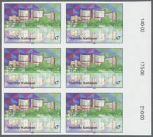 ** Vereinte Nationen - Wien: 1992. Ungezähnter SR-6er-Block Für Den 7s-Wert Der Freimarken-Ausgabe Mit Abbildung - Neufs