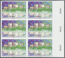 ** Vereinte Nationen - Wien: 1992. Ungezähnter SR-6er-Block Für Den 7s-Wert Der Freimarken-Ausgabe Mit Abbildung - Unused Stamps