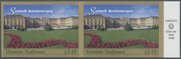 ** Vereinte Nationen - Wien: 1998. Imperforate Horizontal Pair For The 3.50s Value Of The Set "World Heritage" Sh - Unused Stamps