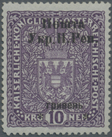 * Westukraine: 1919, 10 Hr. On 10 Kr Brown Violet "Stanislau Issue" Unused With Original Gum, Signed And Certifi - Ucraina