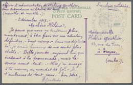 Br Zypern: 1917. Picture Post Card Of 'Wine Seller' Addressed To Troyes Endorsed 'Officer D'Administation De 1st - Other & Unclassified