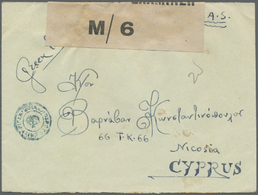 Br Zypern: 1942. Stampless Envelope Addressed To Cyprus Endorsed 'O.A.S.' With 'Depot Field Chief Censor' Cachet - Altri & Non Classificati