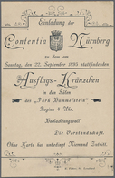 Ansichtskarten: Bayern: NÜRNBERG (alte PLZ 8500), Vereine & Verbände, 18 Historische Ansichtskarten - Altri & Non Classificati