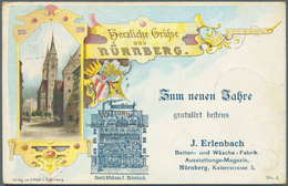 Ansichtskarten: Bayern: NÜRNBERG Stadt (alte PLZ 8500), Ein Werthaltiger Bestand An über 1800 Vorkri - Altri & Non Classificati