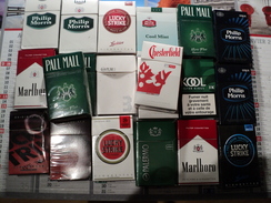 LOT DE 15 PAQUETS DE CIGARETTES VIDES. PARAGUAY. ANNEES 2010 - Sigarettenkokers (leeg)