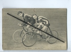 CPA  Abîmée  - Les Sports - Nos Sprinters  - Duvo  -  Goven - Ciclismo