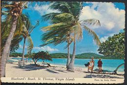 °°° 7929 - ST. THOMAS VIRGIN ISLANDS - BLUEBEARD'S BEACH - 1977 With Stamps °°° - Virgin Islands, US