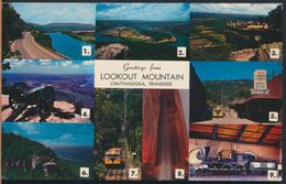 °°° 7931 - TN - CHATTANOOGA - GREETINGS FROM LOOKOUT MOUNTAIN - 1966 With Stamps °°° - Chattanooga