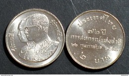 Thailand Coin 2 1988 72nd Thai Cooperatives Y204 UNC - Thailand